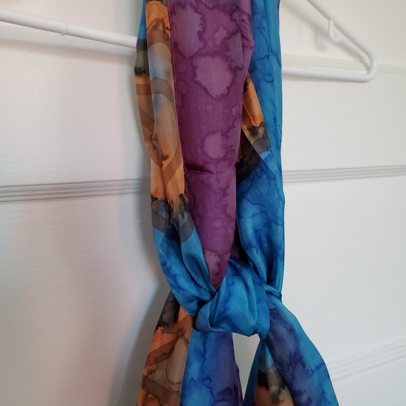 😃3 for 20😃 NWOT Decorative Silk Scarf - Picture 2 of 4